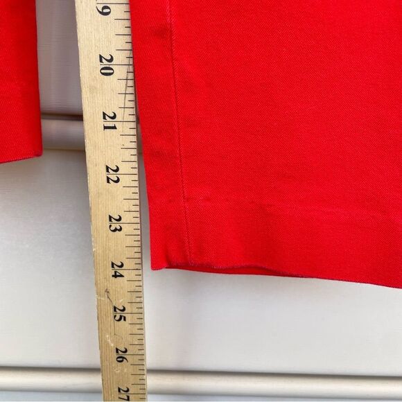 J Crew Minni Crop Pant Bright Red Size 0 - Picture 8 of 9